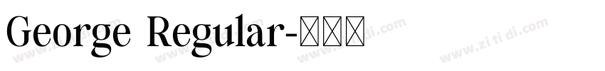 George Regular字体转换